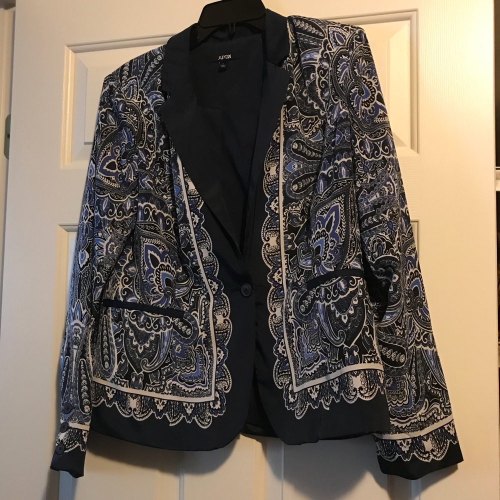 Navy, Blue and White Blazer